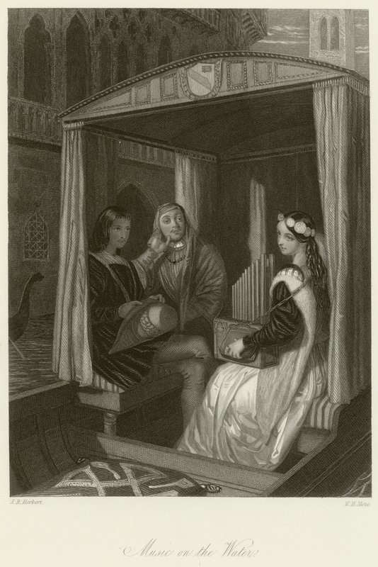 Musik auf dem Wasser von John Rogers Herbert