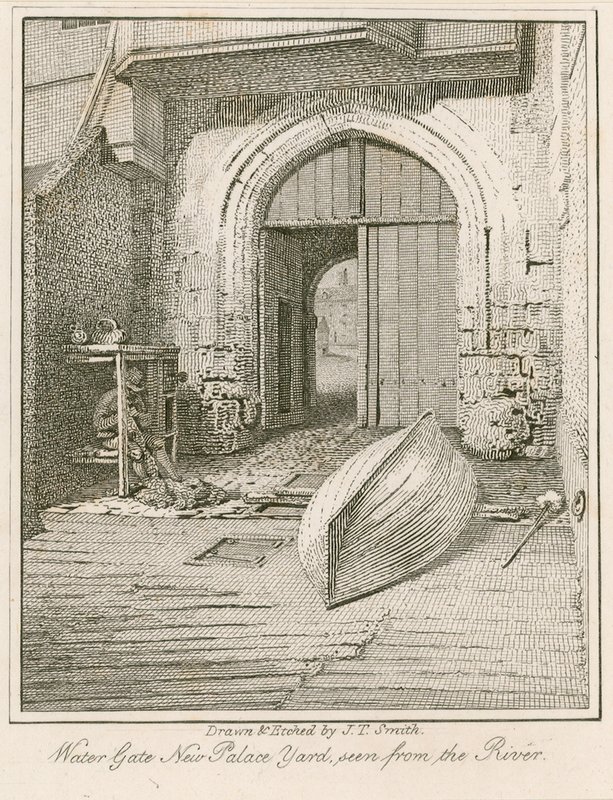 Wassertor, New Palace Yard, Westminster Palace von John Thomas Smith