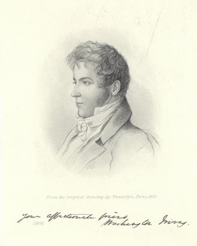Porträt von Washington Irving von John Vanderlyn