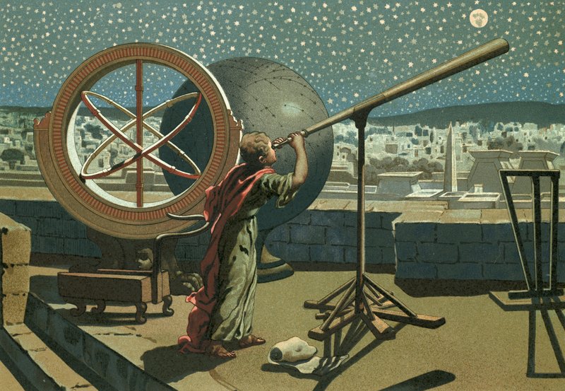 Hipparchus im Observatorium in Alexandria von Josep or Jose Planella Coromina