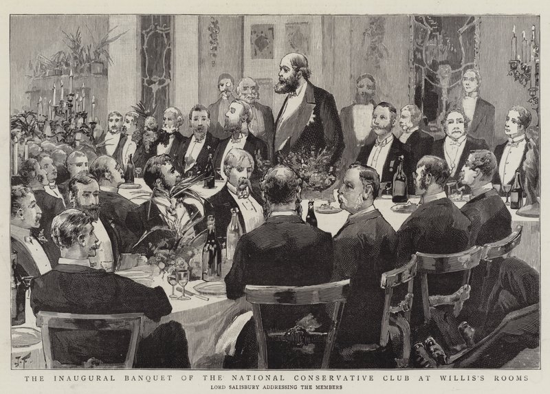 Das Eröffnungsbankett des National Conservative Club in Willis