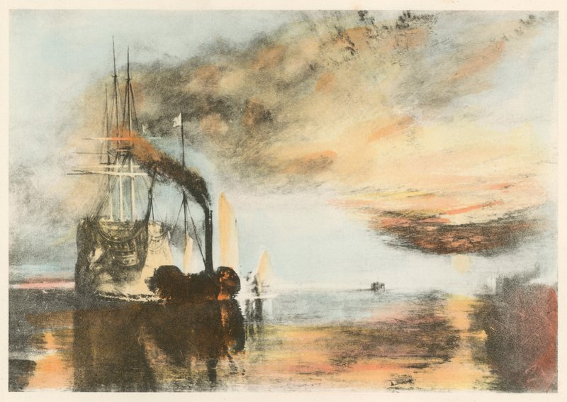 Die kämpfende Temeraire von after Joseph Mallord William Turner