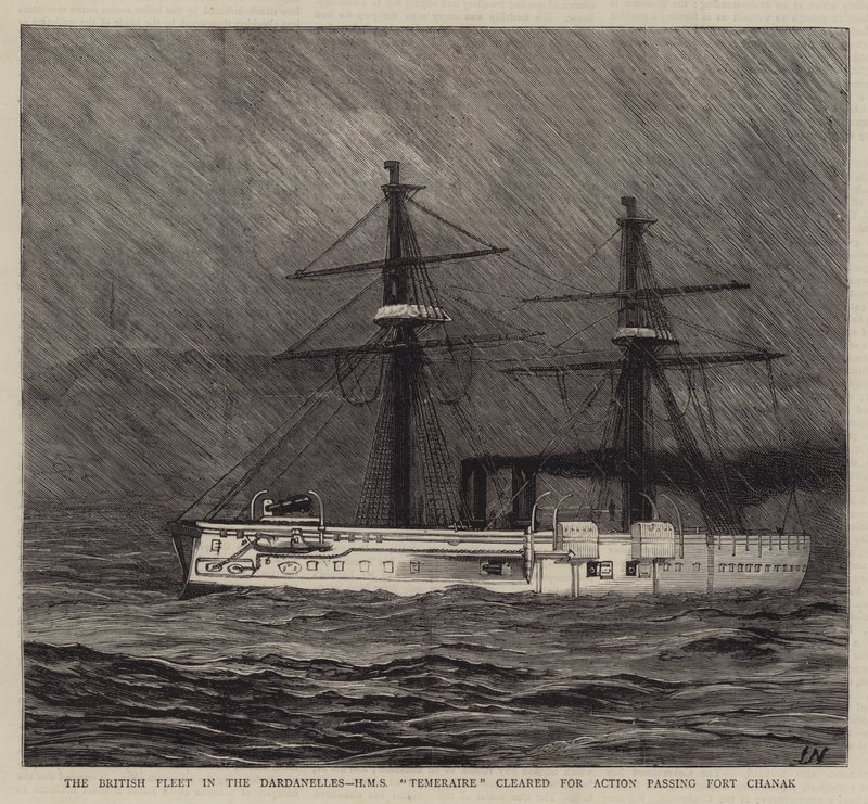 Die britische Flotte in den Dardanellen von Joseph Nash