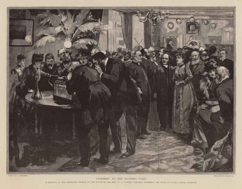 Robert Brownings Stimme zuhören von Joseph (after) Finnemore