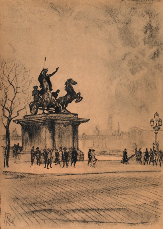 Boadicea, Westminster Bridge von Joseph (after) Pennell