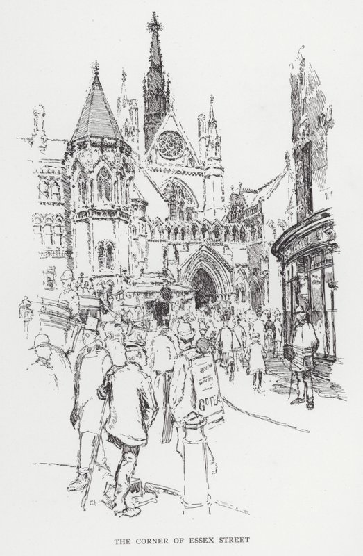 Die Ecke der Essex Street von Joseph (after) Pennell