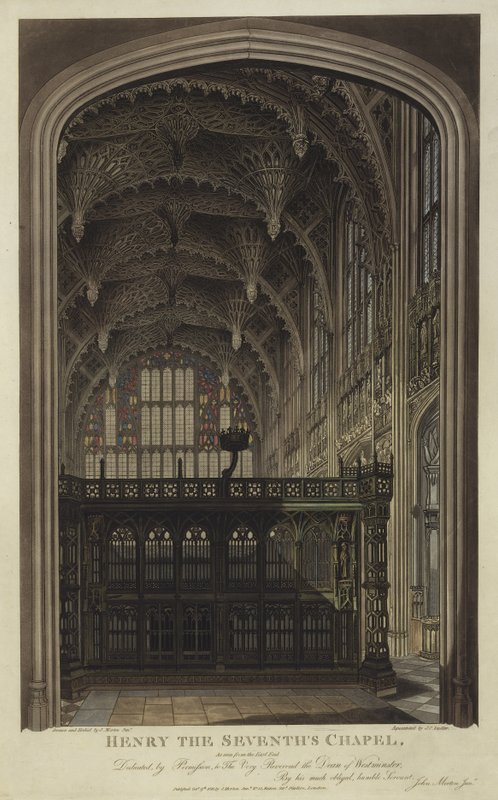 Henry VII Kapelle, Westminster Abbey, London von Joseph Constantine Stadler