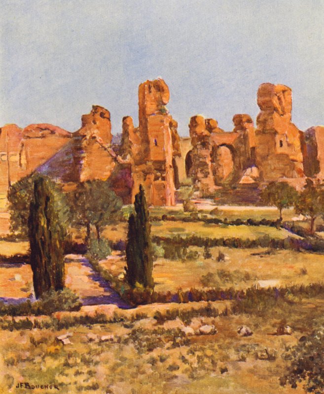 Rom: Die Thermen des Caracalla von Joseph Felix Bouchor