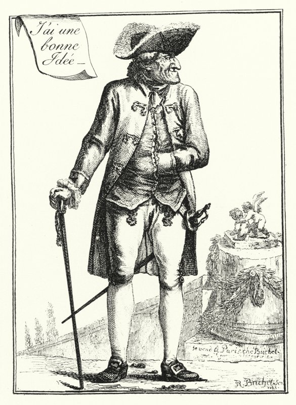 Ich habe eine gute Idee (Stich) von Joseph Franz von (after) Goez