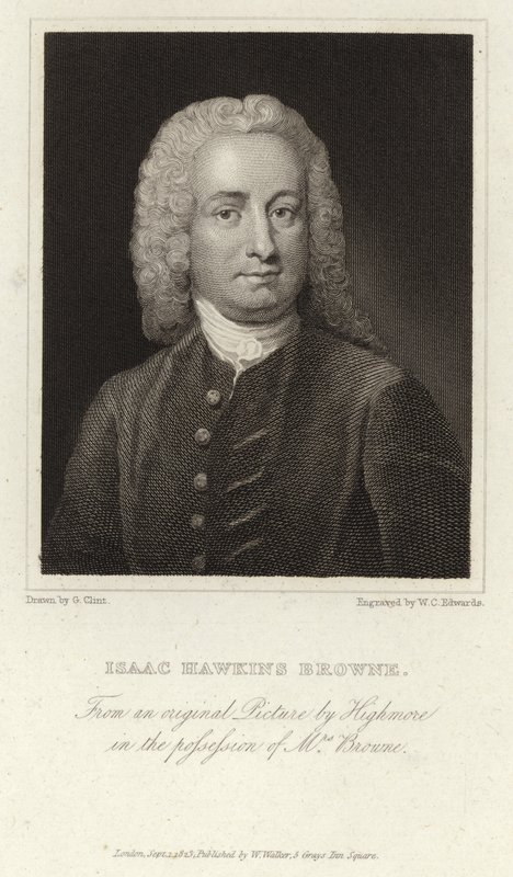 Isaac Hawkins Browne - Englischer Schriftsteller und Politiker (1705 - 1760) von Joseph Highmore