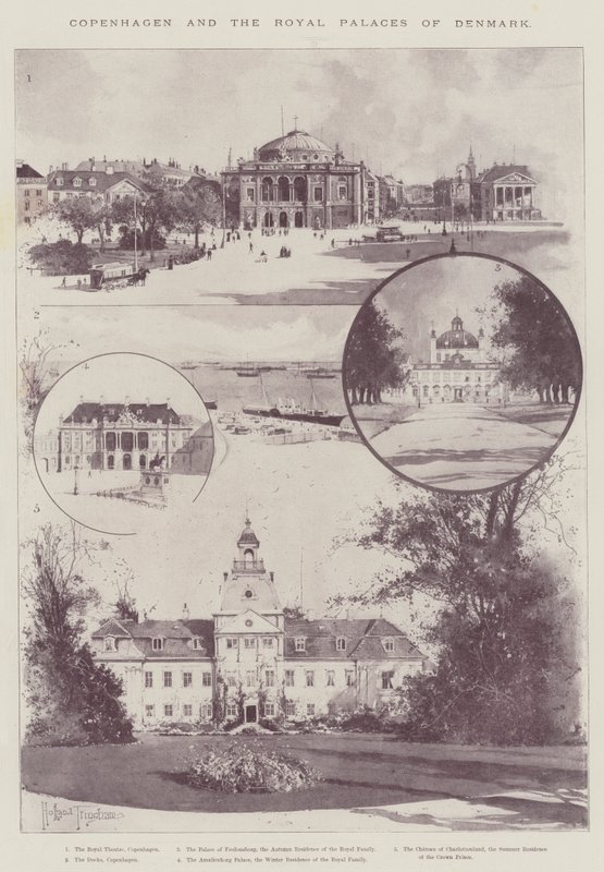 Kopenhagen und die Königlichen Paläste von Dänemark von Joseph Holland Tringham