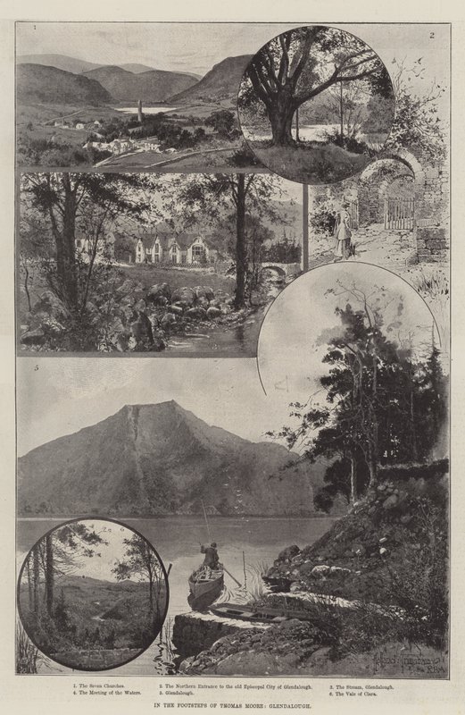 Auf den Spuren von Thomas Moore, Glendalough von Joseph Holland Tringham
