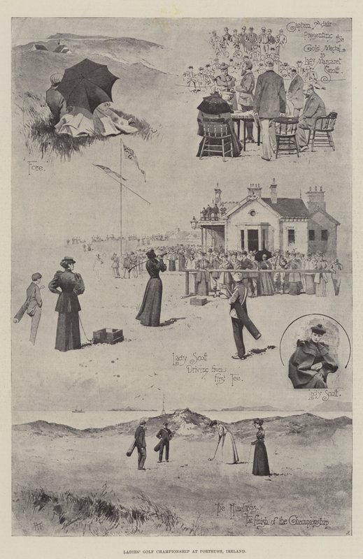 Damen-Golfmeisterschaft in Portrush, Irland von Joseph Holland Tringham