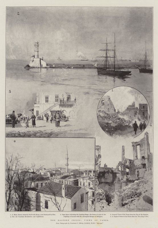 Die östliche Krise, Ansichten von Canea von Joseph Holland Tringham