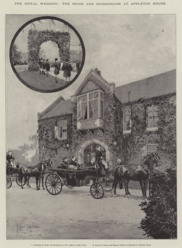 Die königliche Hochzeit, die Braut und der Bräutigam im Appleton House von Joseph Holland Tringham