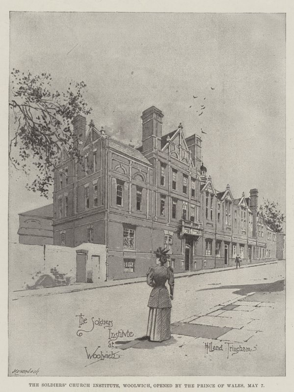 Das Soldatenkircheninstitut, Woolwich, eröffnet vom Prinzen von Wales, 7. Mai von Joseph Holland Tringham