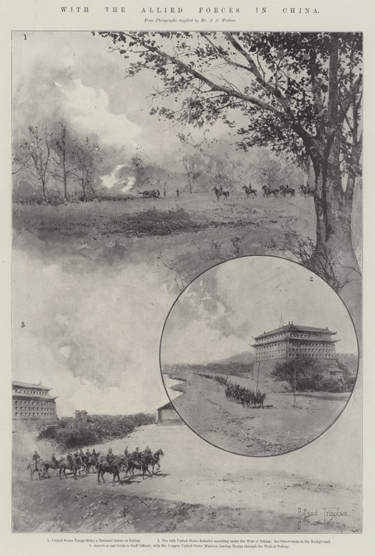 Mit den alliierten Streitkräften in China von Joseph Holland Tringham