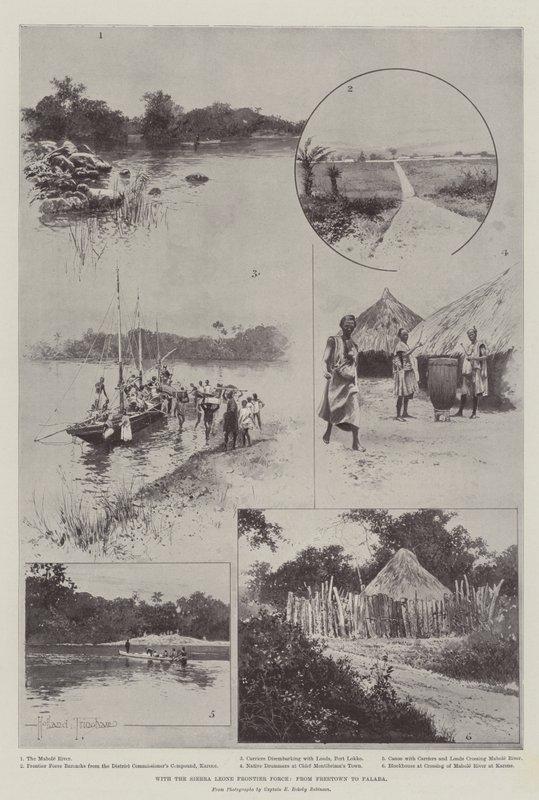 Mit der Sierra Leone Frontier Force, von Freetown nach Falaba von Joseph Holland Tringham