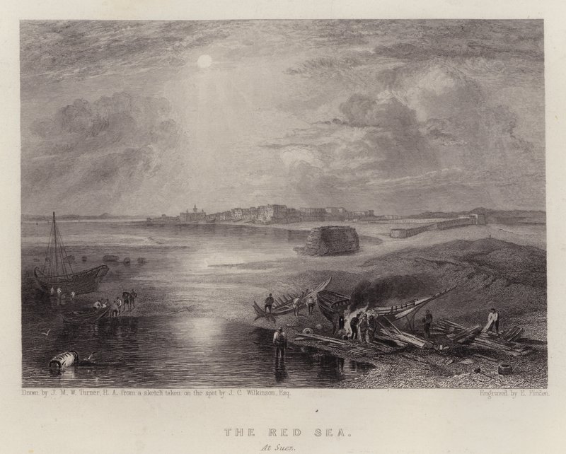 Das Rote Meer, bei Suez von Joseph Mallord William (after) Turner