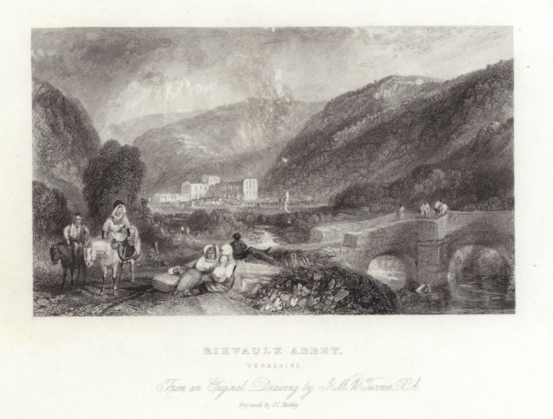 Rievaulx Abbey in Yorkshire von Joseph Mallord William Turner