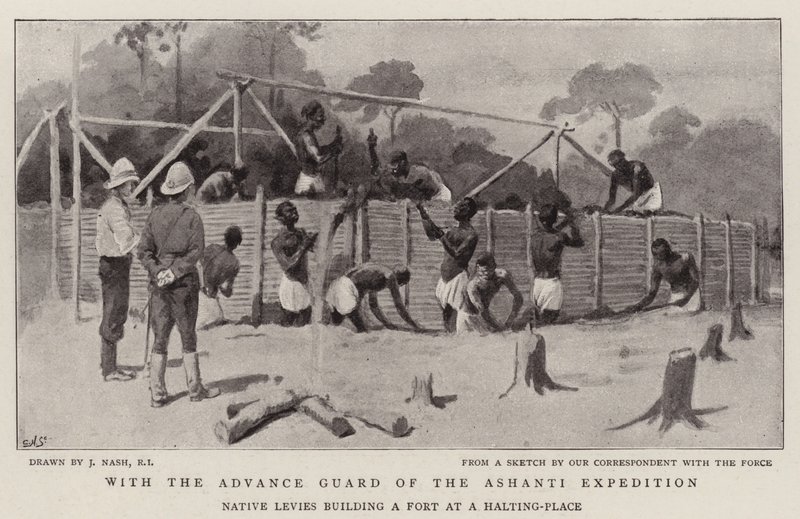 Mit der Vorhut der Ashanti-Expedition von Joseph Nash