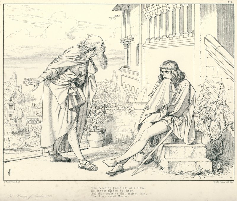Illustration für Coleridges Rime of The Ancient Mariner von Joseph Noel (after) Paton