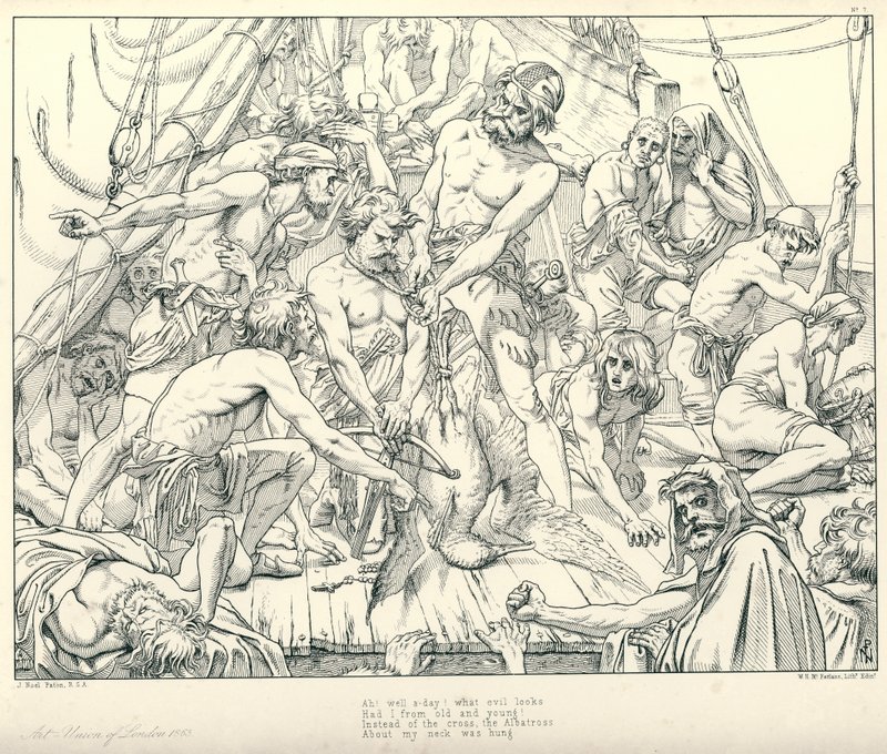 Illustration für Coleridges Rime of The Ancient Mariner von Joseph Noel (after) Paton