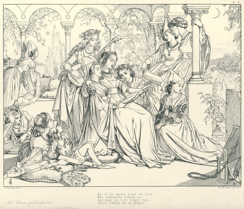 Illustration zu Coleridges Rime of The Ancient Mariner von Joseph Noel (after) Paton