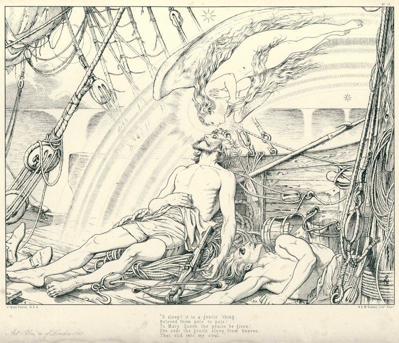 Illustration zu Coleridges Rime of The Ancient Mariner von Joseph Noel (after) Paton