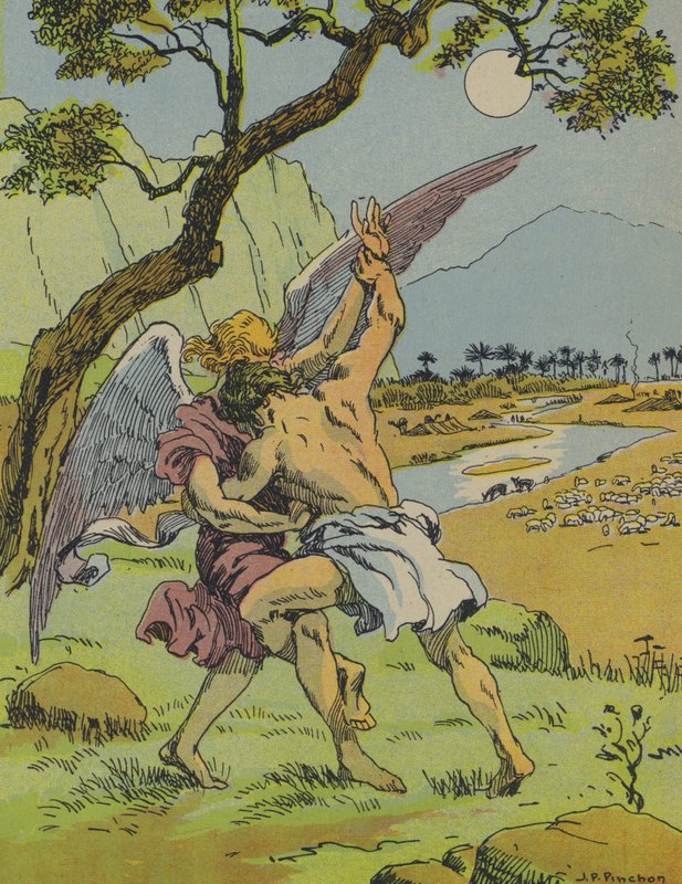 Jakob kämpft mit dem Engel von Joseph Porphyre Pinchon