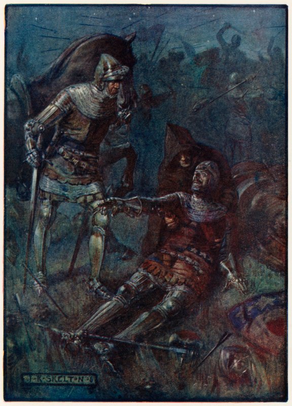 James, Earl of Douglas, im Kampf bei Otterburn von Joseph Ratcliffe Skelton
