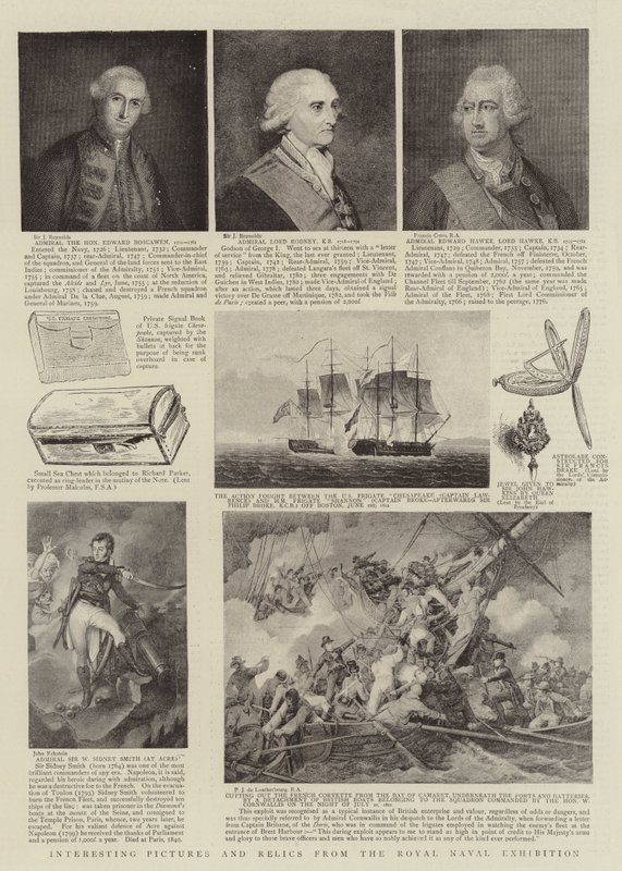 Interessante Bilder und Relikte von der Royal Naval Exhibition von Joshua Reynolds