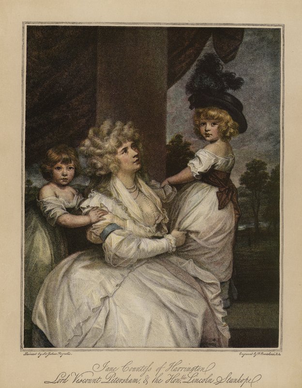 Jane Gräfin von Harrington, Lord Viscount Petersham und der ehrenwerte Lincoln Stanhope von Joshua Reynolds