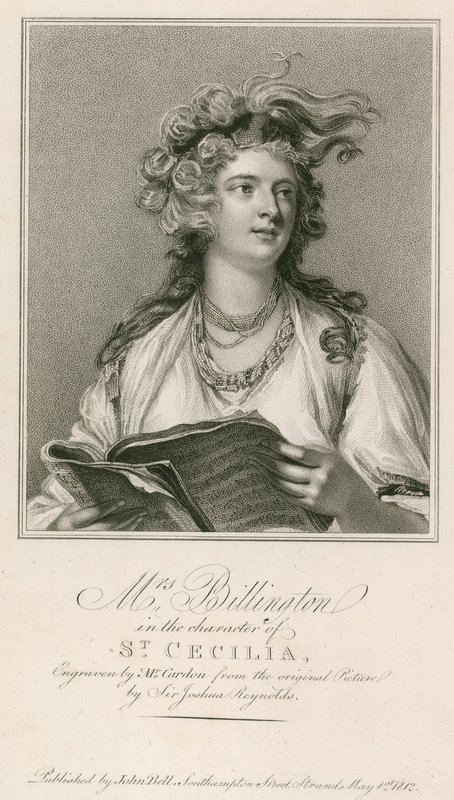 Mrs. Billington in der Rolle der Heiligen Cäcilia von Joshua Reynolds