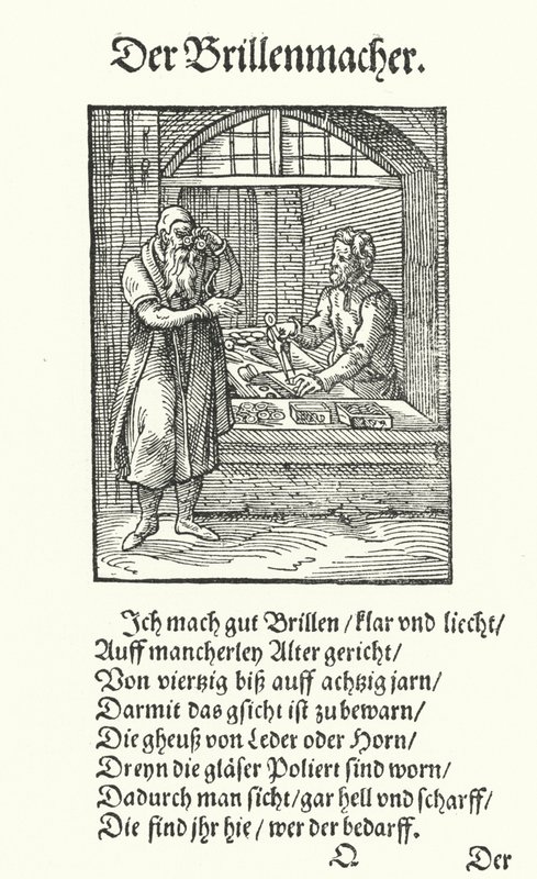 Der Brillenmacher von Jost (after) Amman