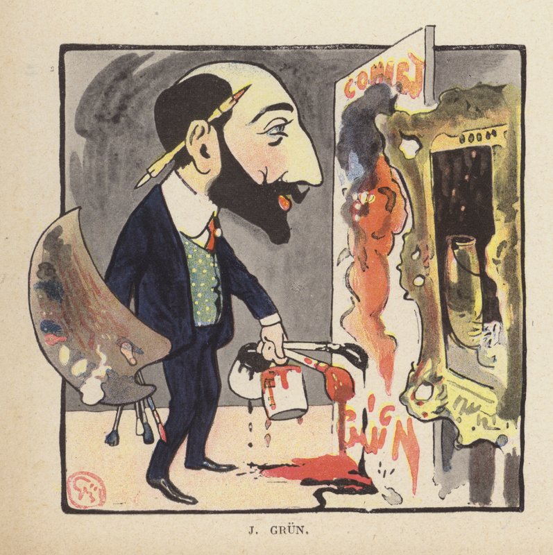 Selbstporträt des französischen Malers und Illustrators Jean-Alexandre Grun von Jules Alexandre Gruen or Grun