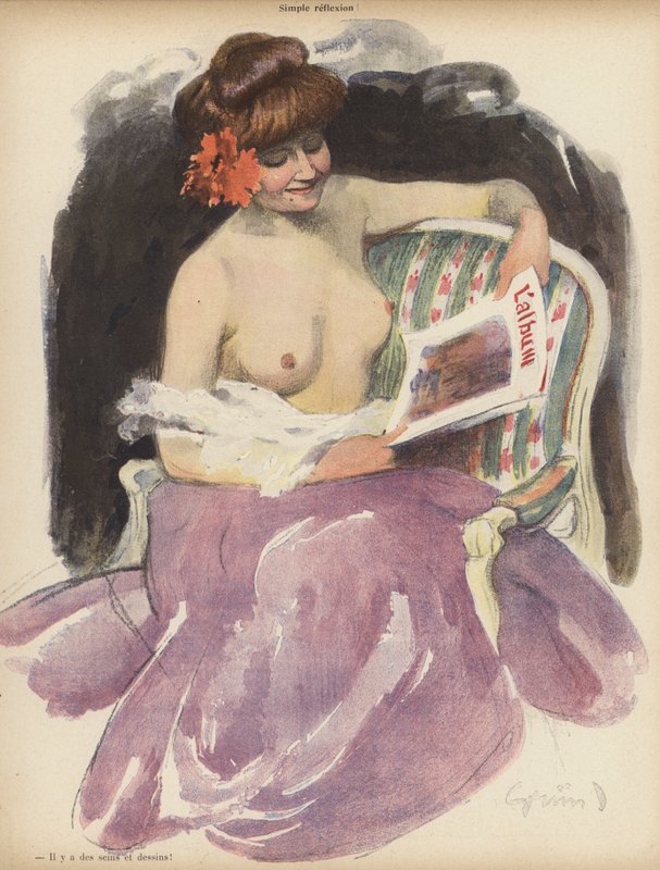 Einfache Reflexion von Jules Alexandre Gruen or Grun