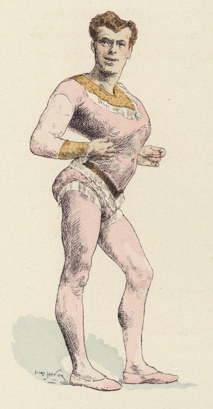 Zirkus-Strongman mit ausgeprägter Brust von Jules Arsene (after) Garnier