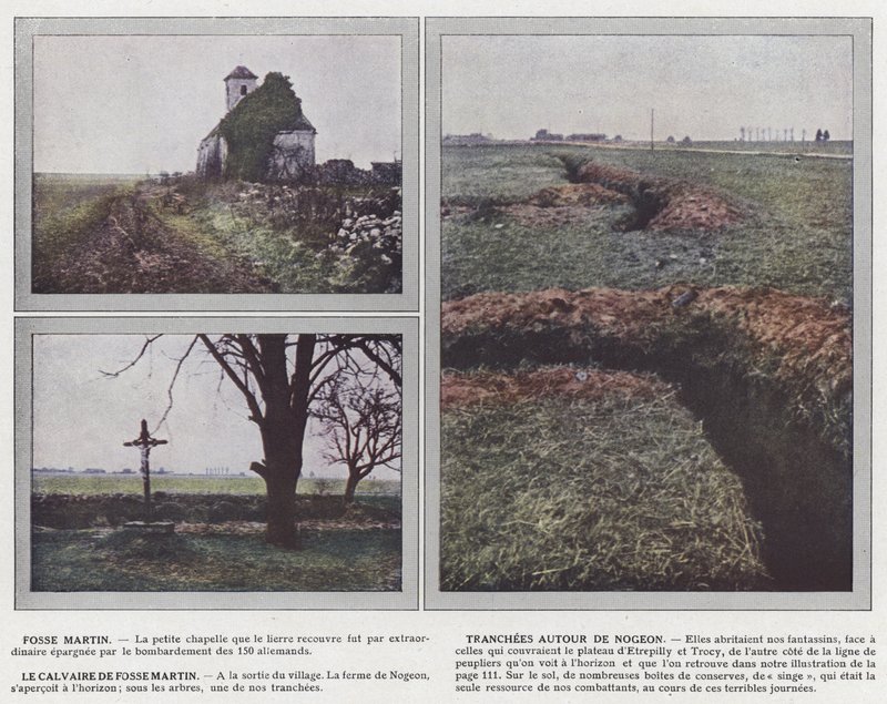 Fosse Martin, Gräben um Nogeon, Das Kalvarienberg von Fosse Martin von Jules Gervais Courtellemont