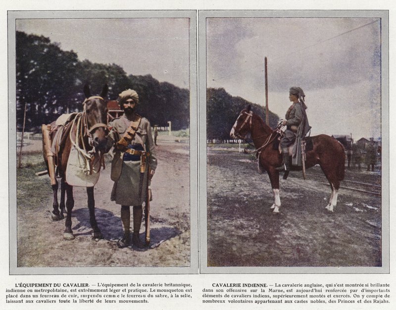 Die Ausrüstung des Reiters, Indische Kavallerie von Jules Gervais Courtellemont