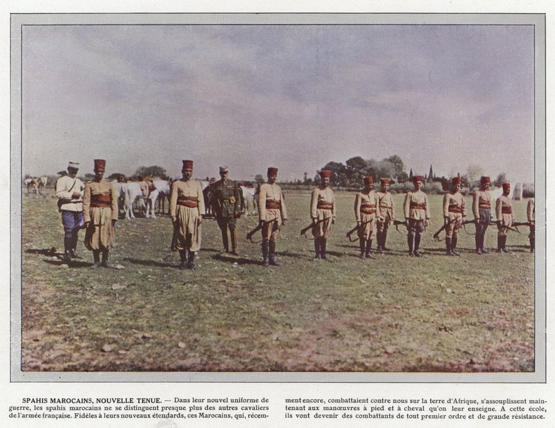 Marokkanische Spahis in neuer Uniform von Jules Gervais Courtellemont