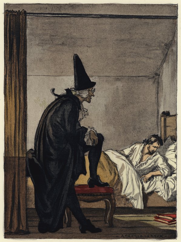 Illustration für die Memoiren von Casanova von Jules Marie Auguste Leroux