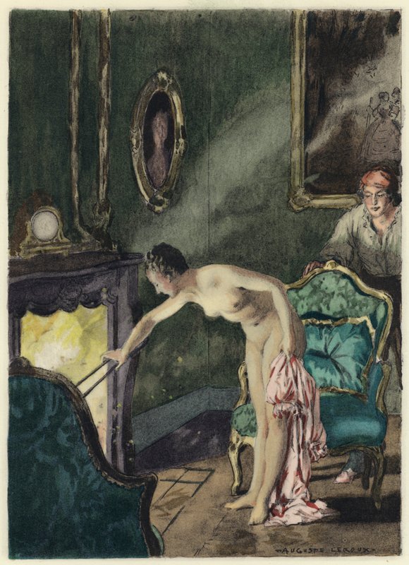 Illustration für die Memoiren von Casanova von Jules Marie Auguste Leroux
