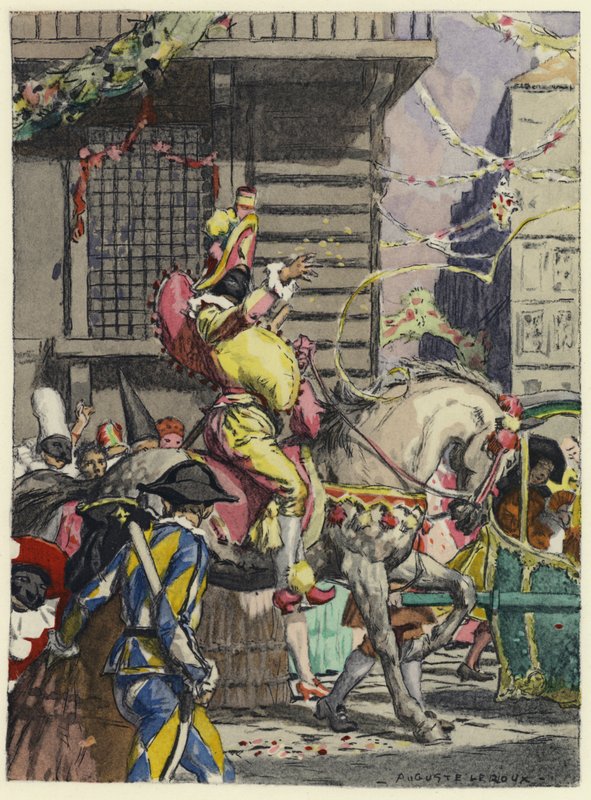Illustration für die Memoiren von Casanova von Jules Marie Auguste Leroux