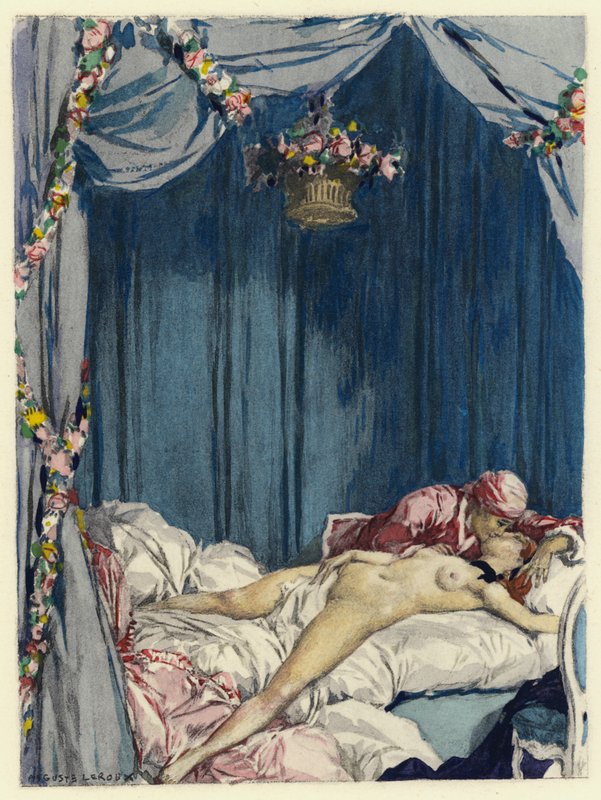 Illustration für die Memoiren von Casanova von Jules Marie Auguste Leroux