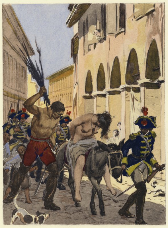 Illustration für die Memoiren von Casanova von Jules Marie Auguste Leroux