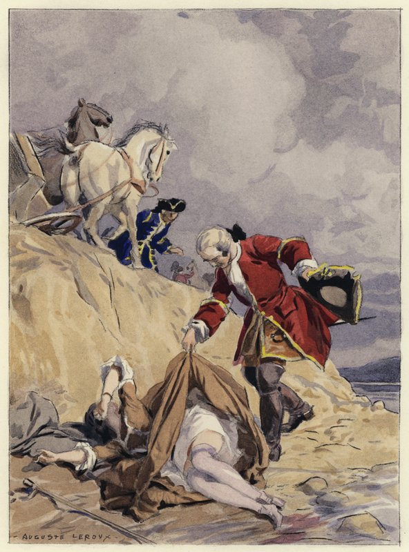 Illustration für die Memoiren von Casanova von Jules Marie Auguste Leroux