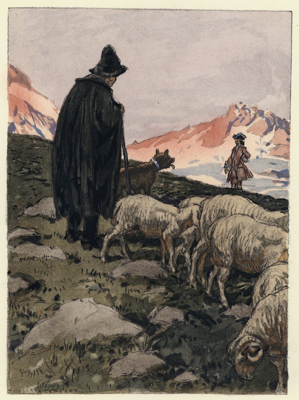 Illustration für die Memoiren von Casanova von Jules Marie Auguste Leroux