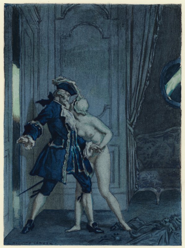 Illustration für die Memoiren von Casanova von Jules Marie Auguste Leroux