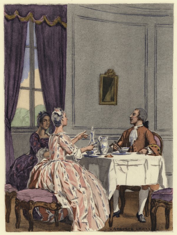 Illustration für die Memoiren von Casanova von Jules Marie Auguste Leroux